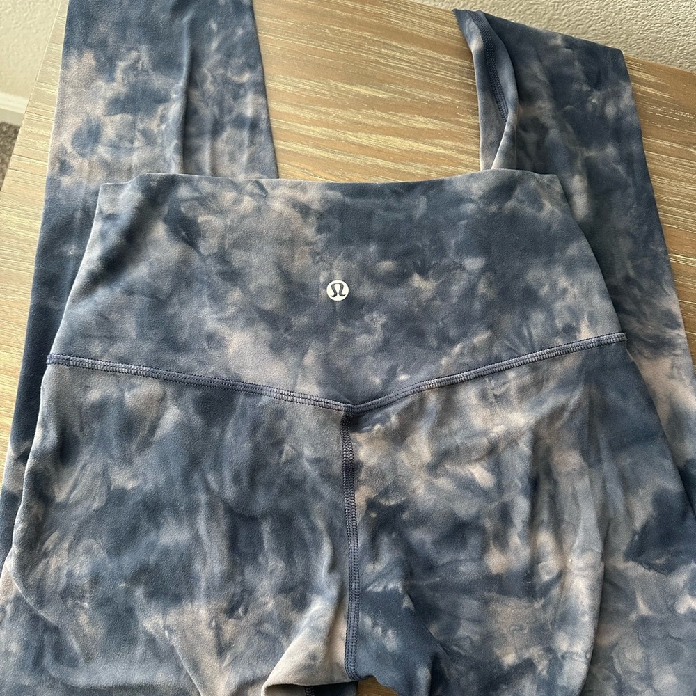 lululemon athletica Blue Tie-Dye Leggings